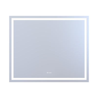 SUMERAIN 48 x 40 Inch LED Bathroom Mirror with Lights, Front & Backlit, 3 Color Temperatures Stepless Dimmable Lighted Vanity Mirror for Wall, Anti-Fog, Memory Function, Shatter-Proof Tempered Glass