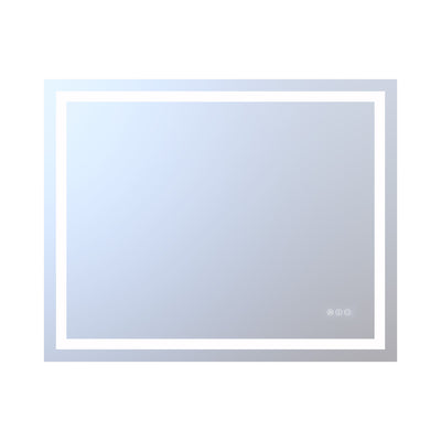 SUMERAIN 40 x 32 Inch LED Bathroom Mirror ,Anti-Fog Vanity Mirror for Wall , Memory Function, 3 Color Lighted Bathroom Vanity Mirror with Tempered Glass, ETL Listed