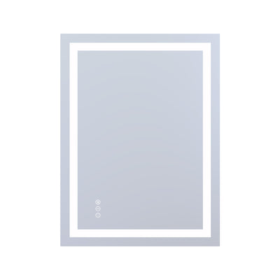 SUMERAIN 24 x 32 Inch LED Bathroom Mirror with Lights, Anti-Fog Stepless Dimmable Smart Bathroom Vanity Mirror for Wall, 3 Color Lights, Memory Function, Tempered Glass Lighted Vanity Mirror