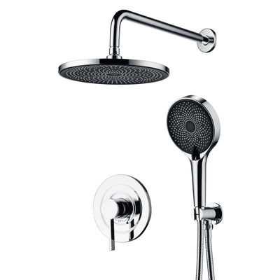 sumerain Shower System Concealed Shower Faucet Set, Rainfall Shower Faucet Complete with Handheld,Rough-in Valve and Trim Kit, Chrome
