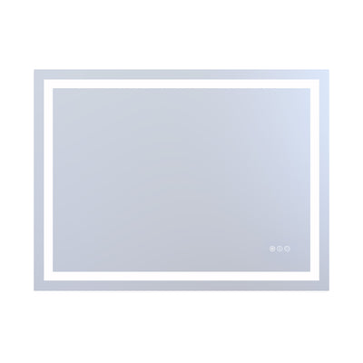 SUMERAIN 40 x 30 Inch LED Bathroom Mirror with Backlit and Front Lit, Anti-Fog Stepless Dimmable Smart Bathroom Vanity Mirror, Memory Function, Tempered Glass, 3 Colors Lighted Vanity Wall Mirror