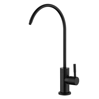 SUMERAIN Matte Black Water Filter Faucet for Reverse Osmosis Systems Filtration System 304 Stainless Steel 100% Lead-Free Drinking Water Faucet for Kichen Sink