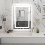 SUMERAIN 20 x 28 Inch LED Bathroom Mirror with Lights, Backlit + Front Lit Dimmable Smart Bathroom Vanity Mirror for Wall, Anti-Fog, 3 Color Temperatures, Memory Function, Tempered Glass