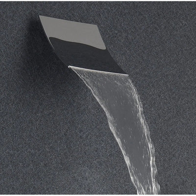 SUMERAIN  Contemporary/Modern Complete Shower System,Wall Mount Shower Faucet System with Hand Shower and Diverter，Chrome