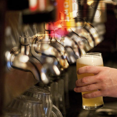 Sumerain Zapfhahn für Getränkespender, SUS304-Edelstahl-Metallzapfhahn für Gläser, Saft, Kaltgetränke, Wein, Bier